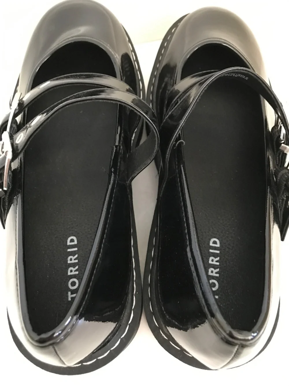 TORRID Mary Jane Black Patent Shoe Size 10.5 WW Extra Wide Width